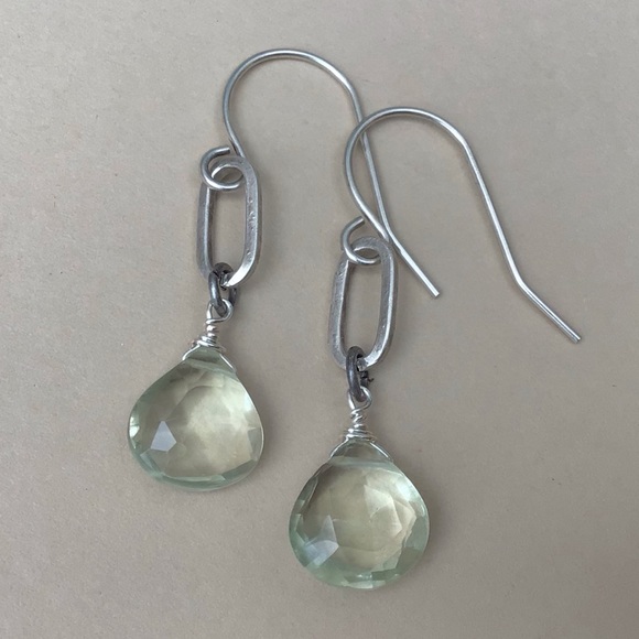 Sundance charm Natural Prasiolite Earrings - Picture 4 of 13
